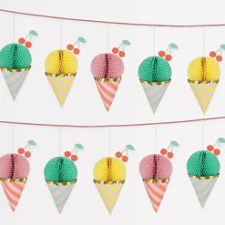Ice Cream Honeycomb Garland>Meri Meri Outlet