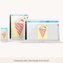 Ice Cream Party Download & Print Invitation>Meri Meri Online