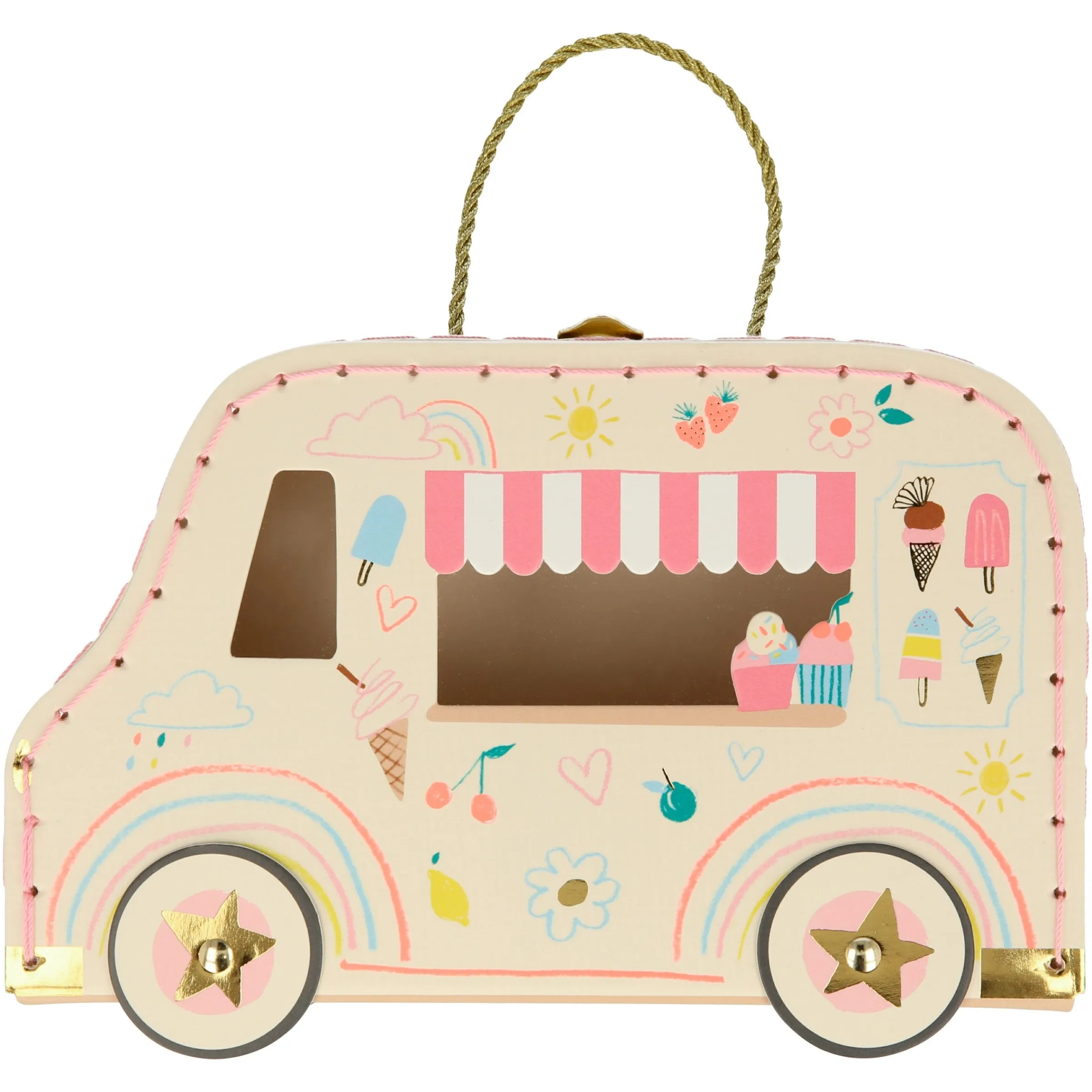 Ice Cream Van Bunny Mini Suitcase Doll>Meri Meri Discount
