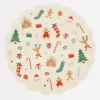 Jolly Christmas Reusable Large Plate>Meri Meri Fashion