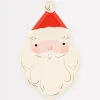 Jolly Christmas Santa Plates (x 8)>Meri Meri Sale