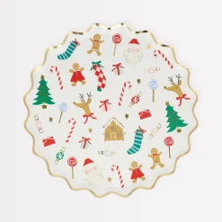 Jolly Christmas Side Plates (x 8)>Meri Meri Best