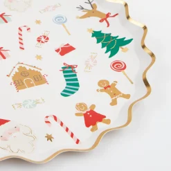 Jolly Christmas Side Plates (x 8)>Meri Meri Best