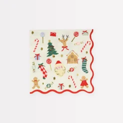 Jolly Christmas Small Napkins (x 16)>Meri Meri Clearance