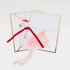 Jolly Flamingo Decoration Christmas Card>Meri Meri Fashion
