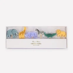 Jungle Animal Candles (x 6)>Meri Meri Fashion