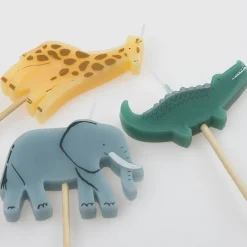 Jungle Animal Candles (x 6)><noscript><img width=
