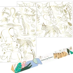 Jungle Coloring Posters (x 2)>Meri Meri Online
