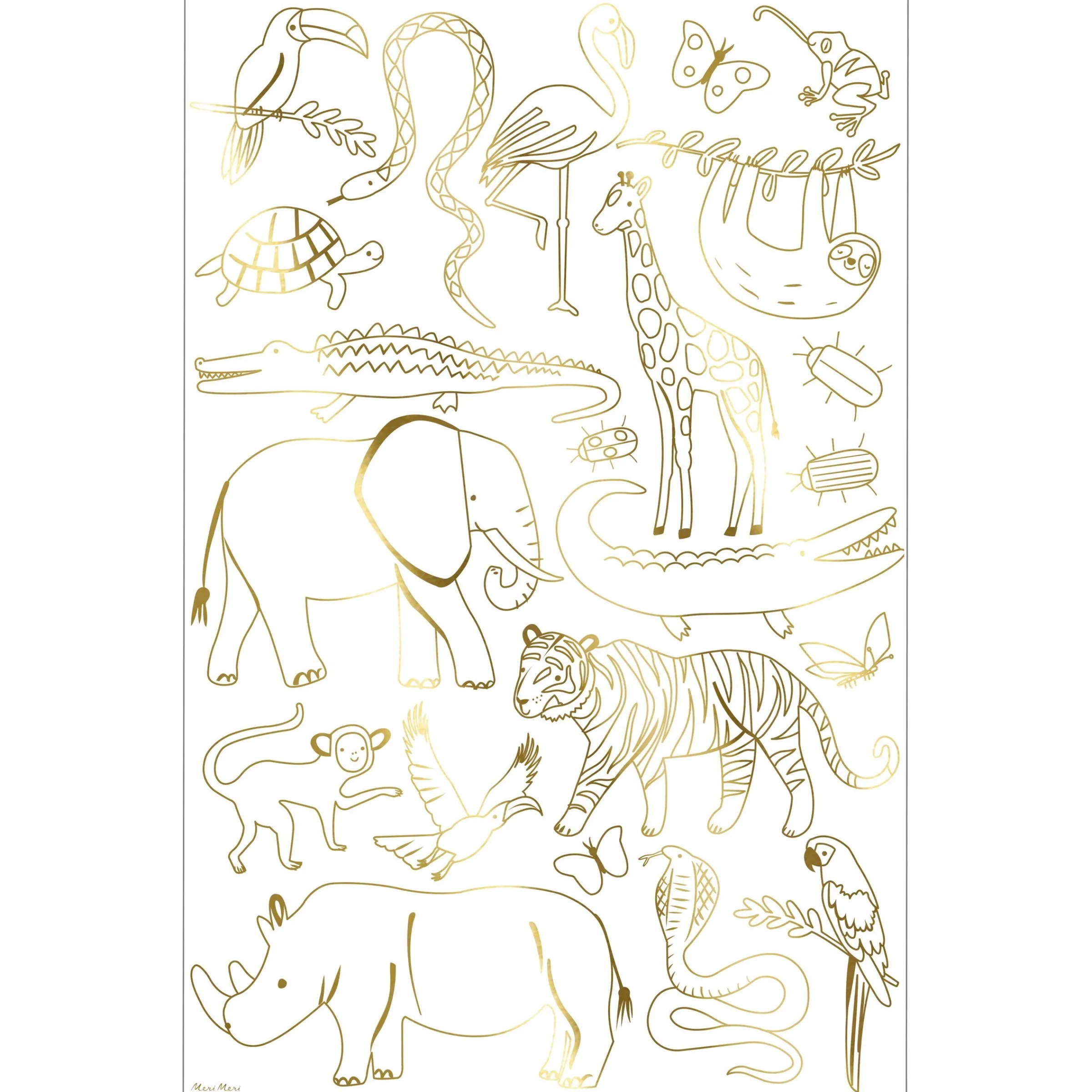 Jungle Coloring Posters (x 2)>Meri Meri Online