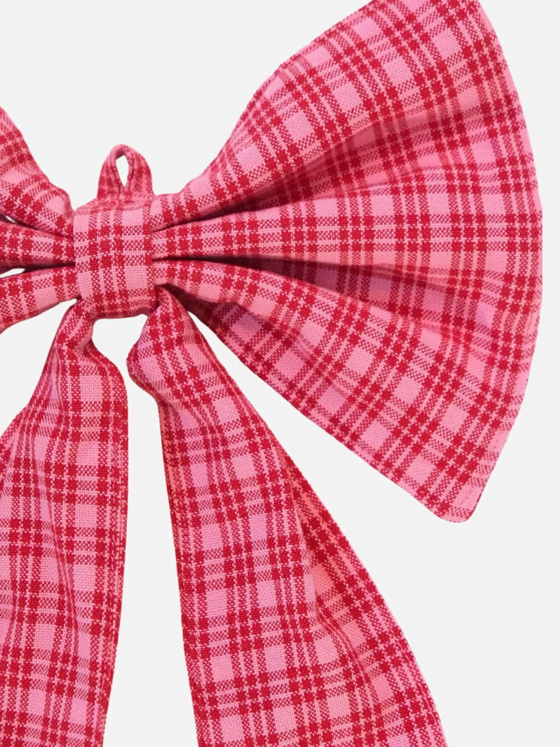 Katherine Plaid Fabric Bow>Meri Meri Best
