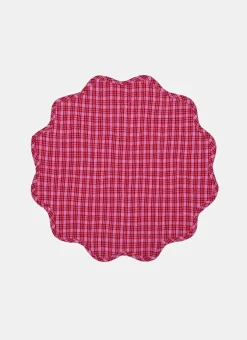 Katherine Plaid Scalloped Edge Placemat>Meri Meri Sale