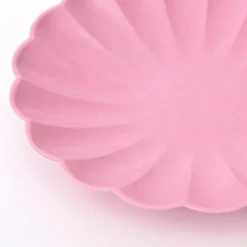 Large Bubblegum Pink Compostable Plates (x 8)>Meri Meri Outlet