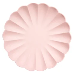 Large Candy Pink Compostable Plates - Big Multipack (x 48)>Meri Meri New
