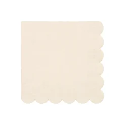 Large Cream Paper Napkins (x 20)>Meri Meri Best