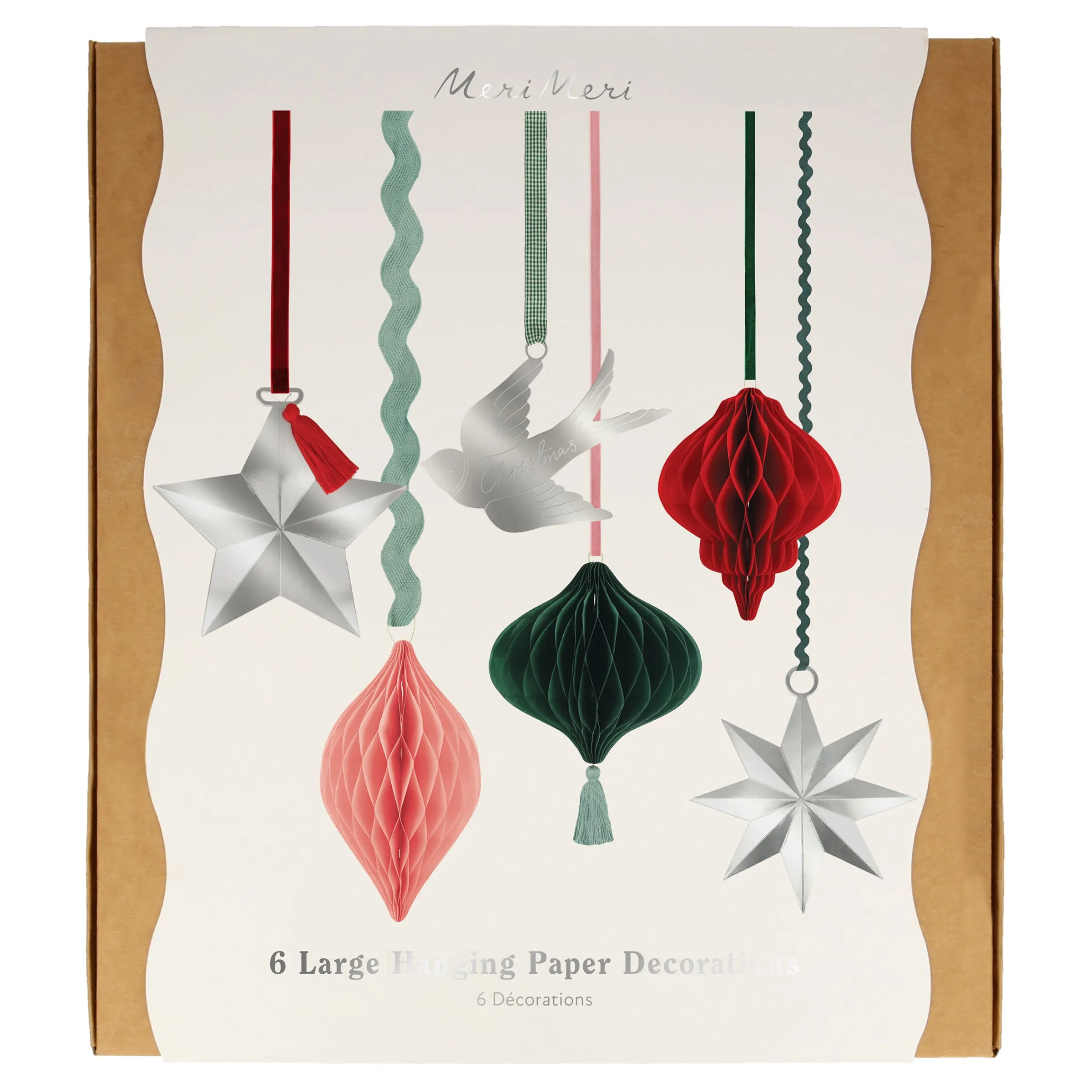 Large Hanging Decorations (x 6)>Meri Meri Sale