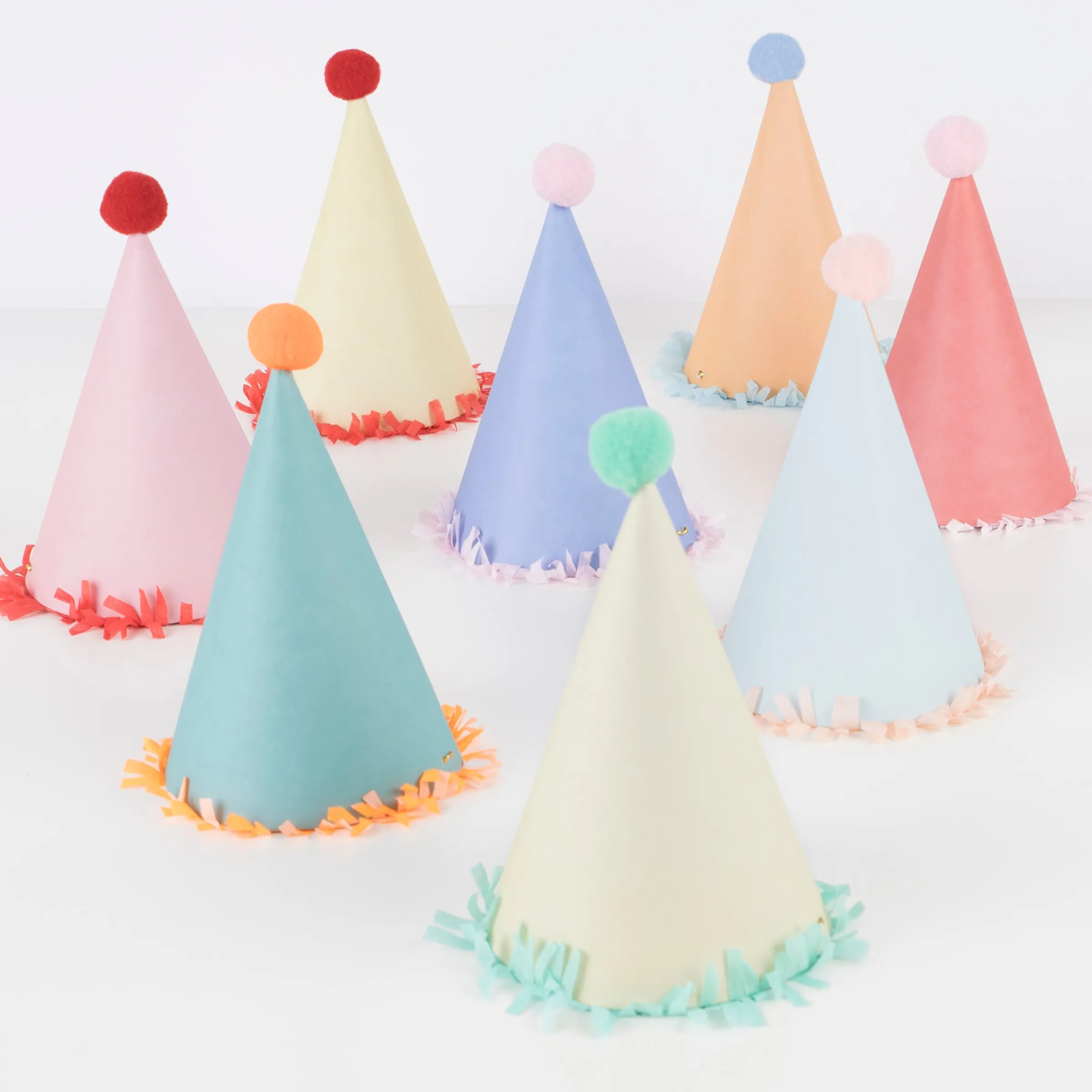 Large Party Hats (x 8)>Meri Meri Hot