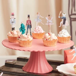Large Pink Reusable Bamboo Cake Stand>Meri Meri Best