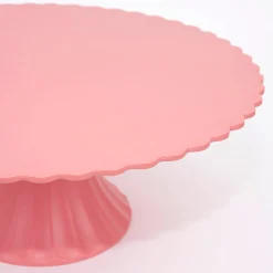 Large Pink Reusable Bamboo Cake Stand><noscript><img width=