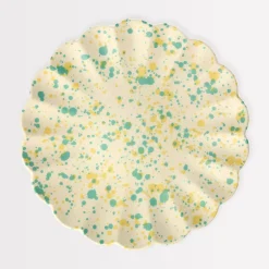 Large Speckled Reusable Bamboo Plates (x 6)><noscript><img width=