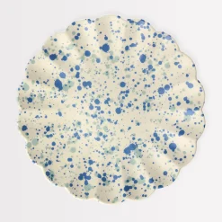 Large Speckled Reusable Bamboo Plates (x 6)><noscript><img width=
