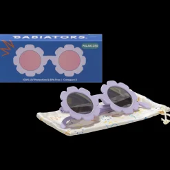 Lavender Flower Mirrored Lense Sunglasses><noscript><img width=