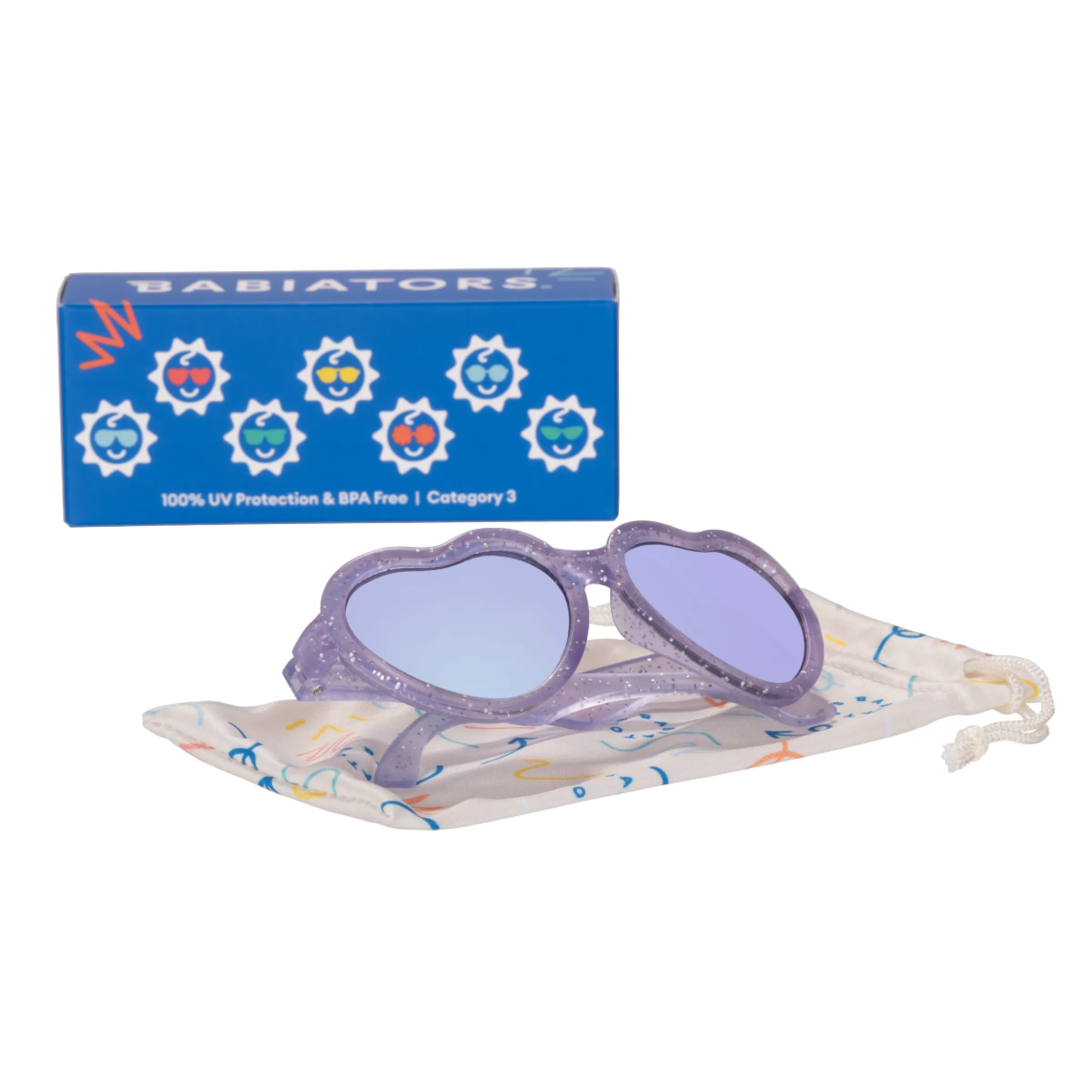 Lavender Shimmer Mirrored Lense Sunglasses>Meri Meri Online