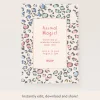 Leopard Print Download & Print Invitation>Meri Meri Clearance
