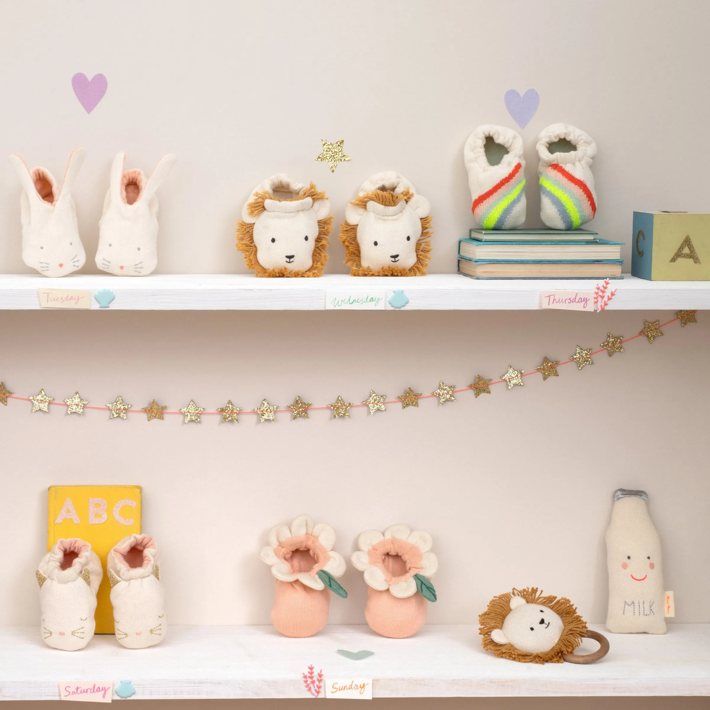 Lion Baby Booties>Meri Meri Clearance