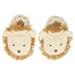 Lion Baby Booties><noscript><img width=