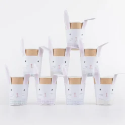 Lop Eared Bunny Cups (x 8)>Meri Meri Hot