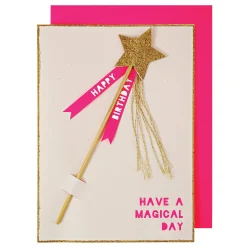 Magic Wand Birthday Card>Meri Meri Hot