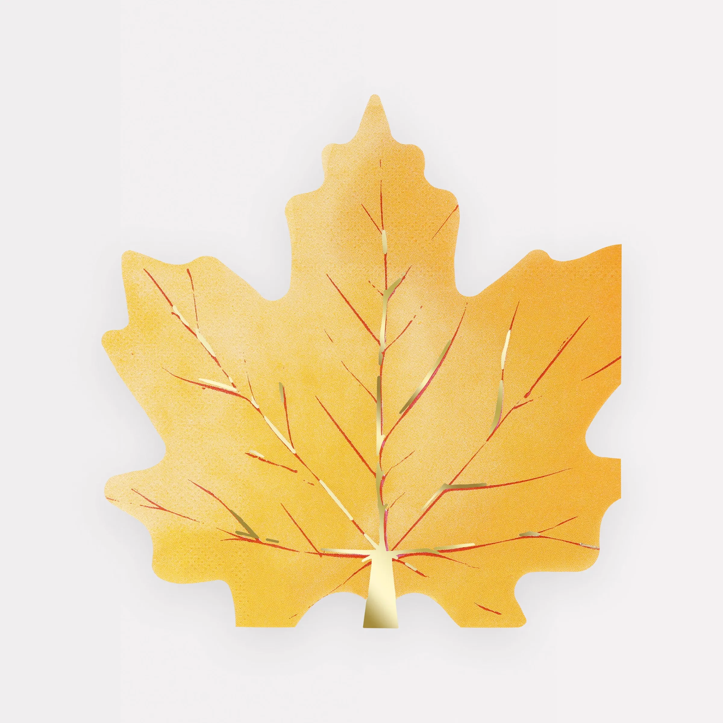 Maple Leaf Shaped Napkins (x 16)>Meri Meri Hot