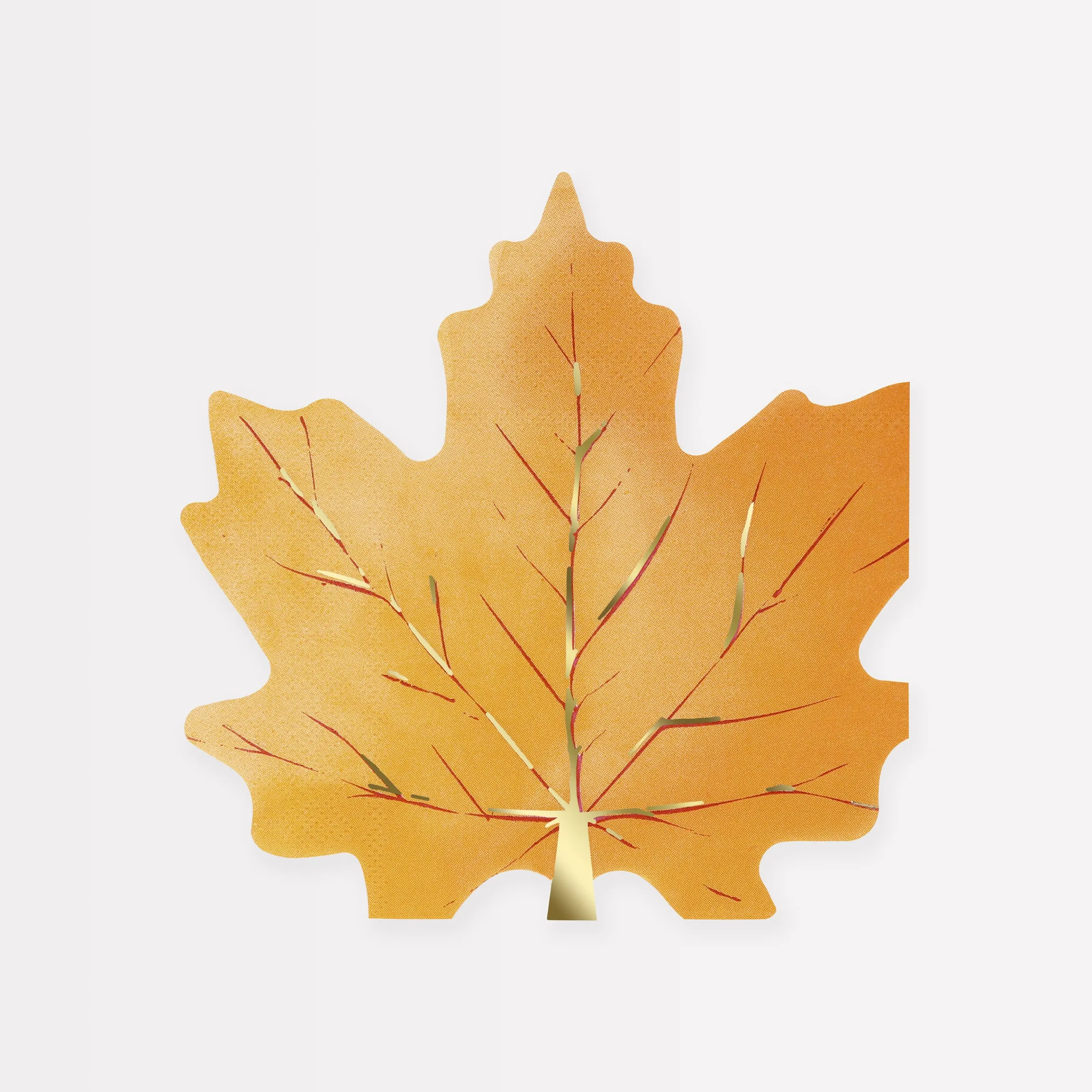 Maple Leaf Shaped Napkins (x 16)>Meri Meri Hot