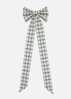 Mayfair Plaid Hunter Fabric Bow>Meri Meri New