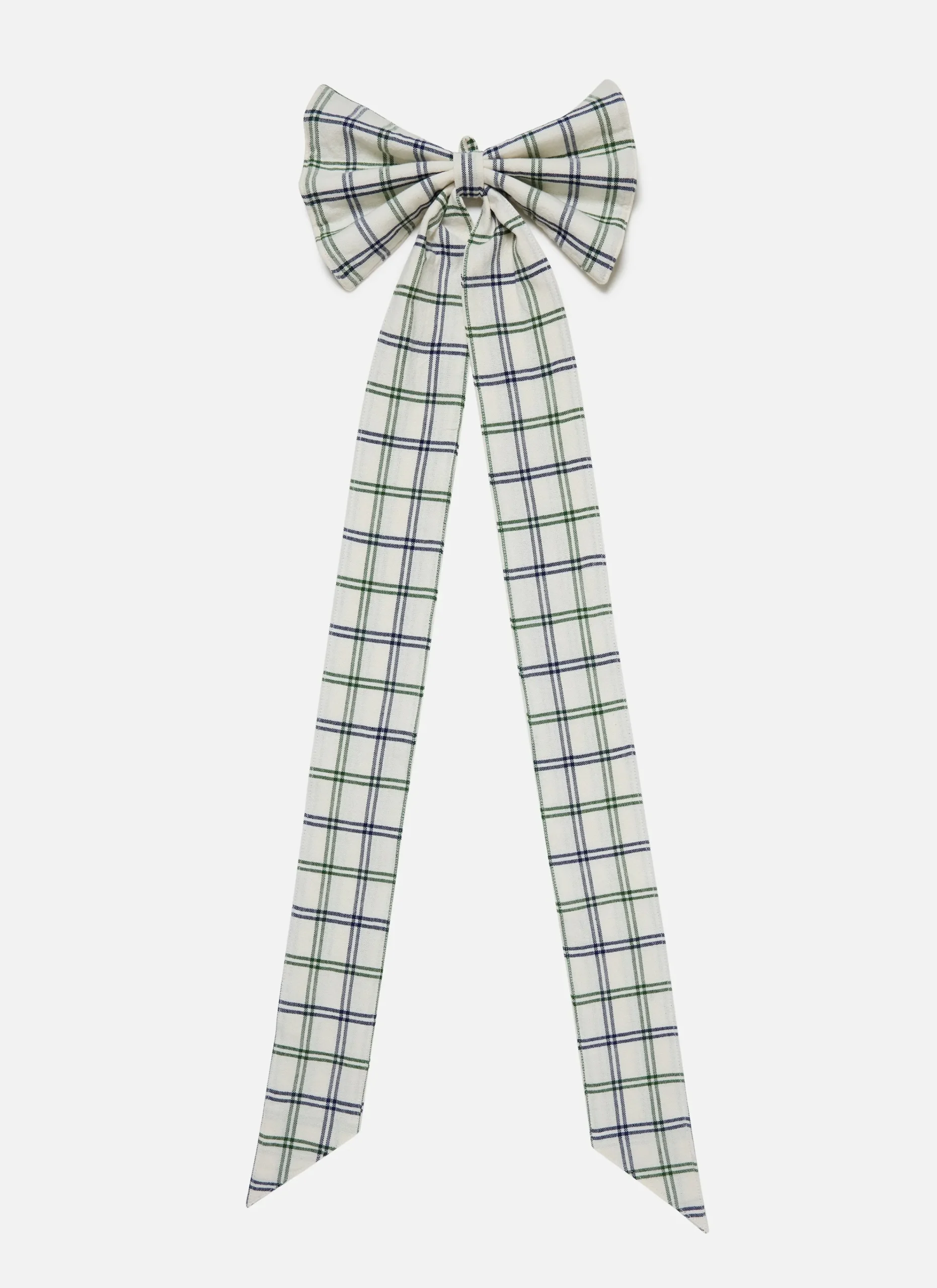 Mayfair Plaid Hunter Fabric Bow>Meri Meri New