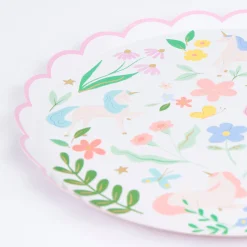Meadow Unicorns Dinner Plates (x 8)>Meri Meri Best