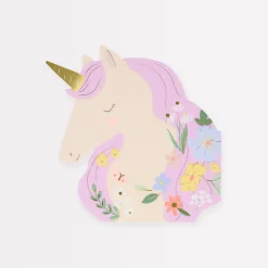 Meadow Unicorns Shaped Napkins (x 16)>Meri Meri New