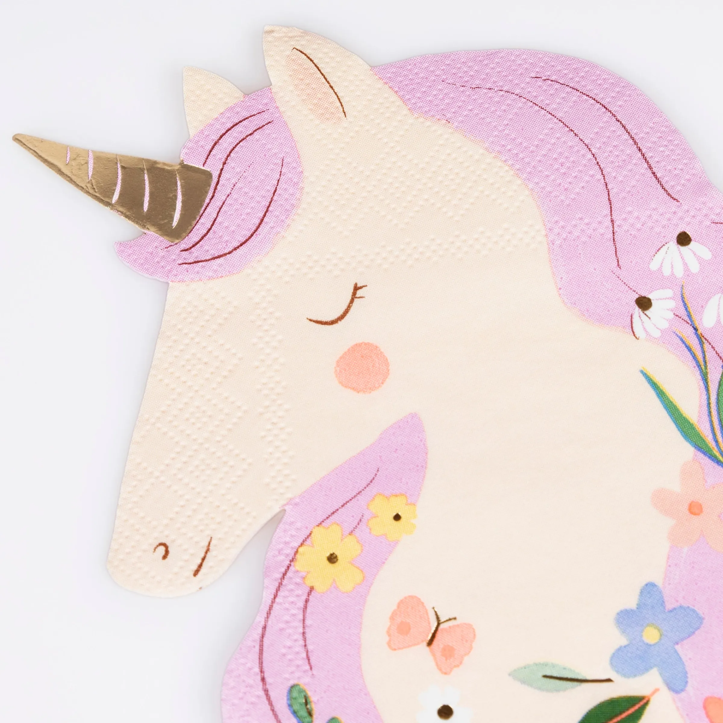 Meadow Unicorns Shaped Napkins (x 16)>Meri Meri New