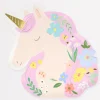 Meadow Unicorns Shaped Plates (x 8)>Meri Meri Fashion
