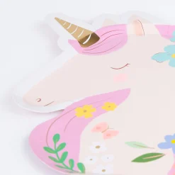 Meadow Unicorns Shaped Plates (x 8)><noscript><img width=