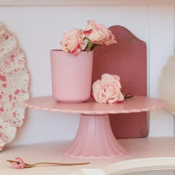 Medium Pink Reusable Bamboo Cake Stand>Meri Meri Clearance