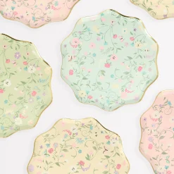 x Ladurée Paris Floral Side Plates (x 8)>Meri Meri Hot