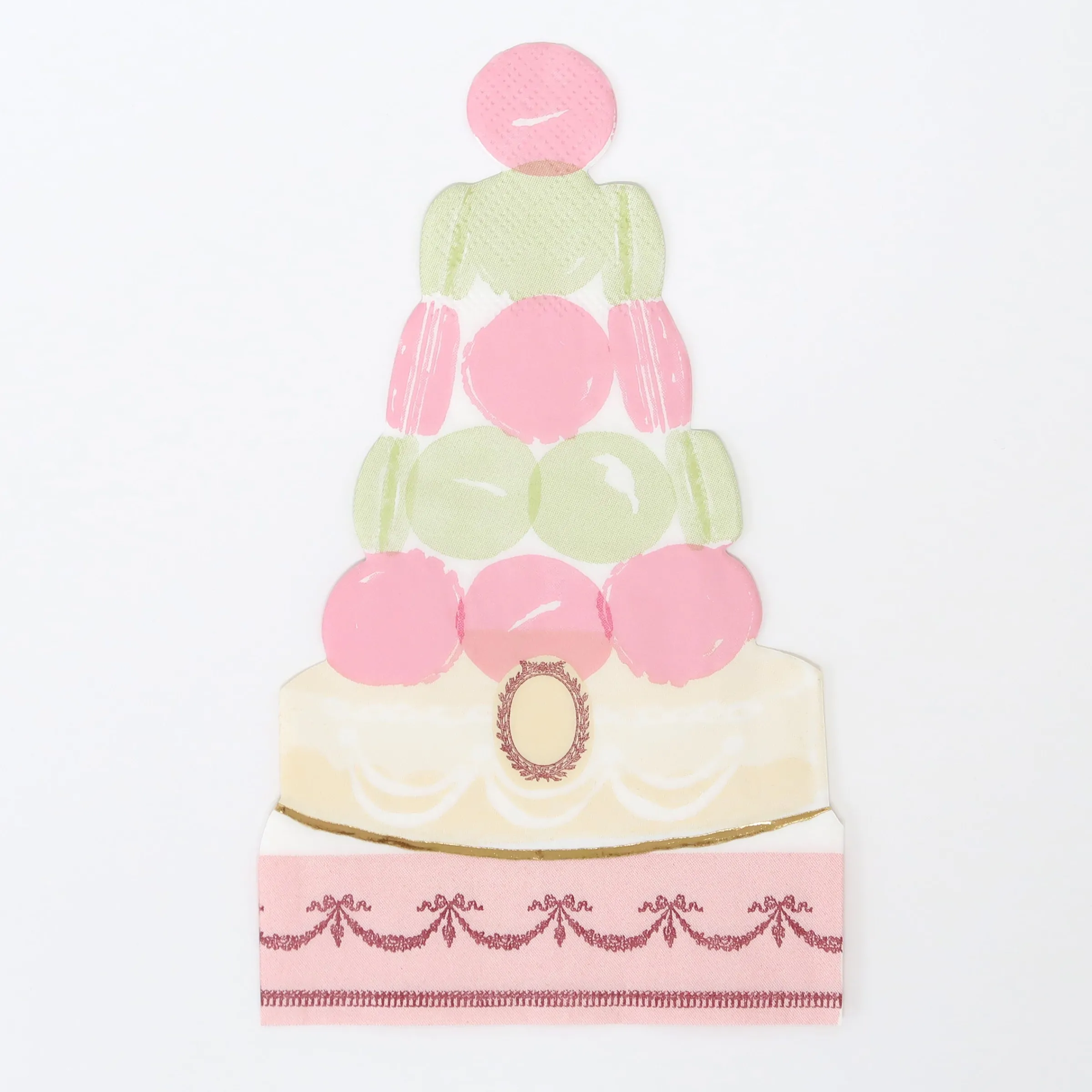 x Ladurée Paris Macaron Pyramid Napkins (x 16)>Meri Meri Best