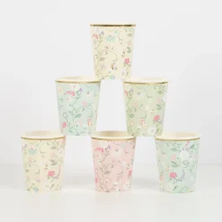 x Ladurée Paris Floral Cups (x 8)>Meri Meri Fashion