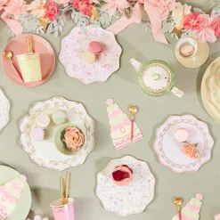 x Ladurée Paris Floral Side Plates (x 8)>Meri Meri Hot