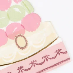 x Ladurée Paris Macaron Pyramid Napkins (x 16)><noscript><img width=