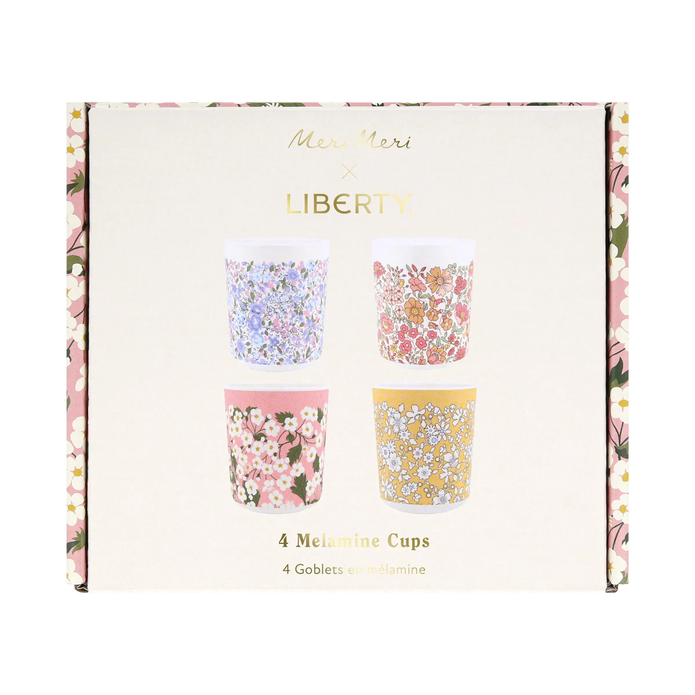 x Liberty Mixed Set Reusable Cups (x 4)>Meri Meri Discount
