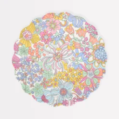 x Liberty Rainbow Garden Reusable Small Plate>Meri Meri Clearance