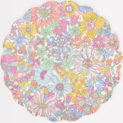 x Liberty Rainbow Garden Reusable Large Plate>Meri Meri Sale