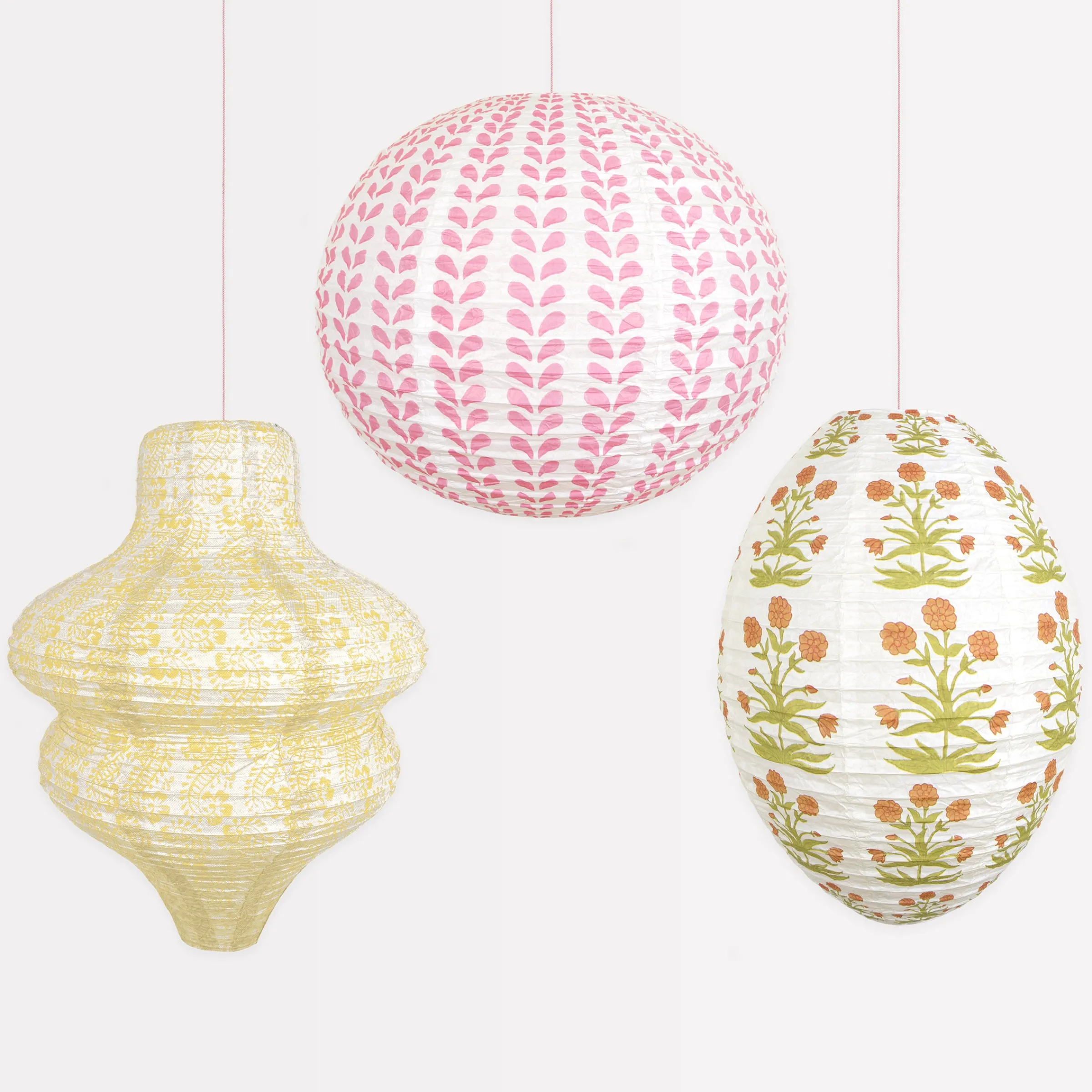 x Molly Mahon Hanging Lanterns (x 3)>Meri Meri Fashion